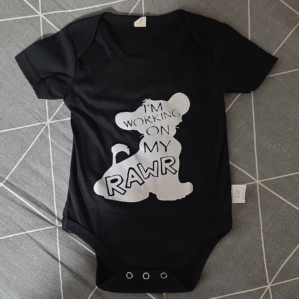 Lion King Simba Black Baby Onesie